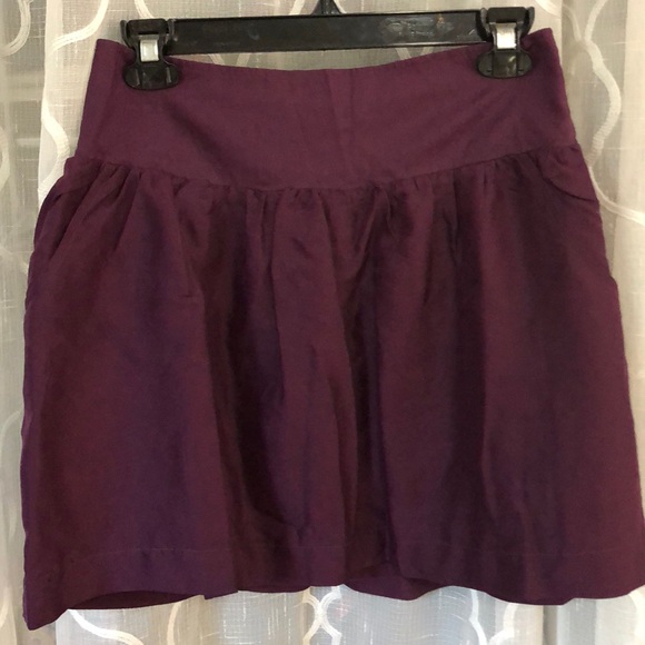 LUCKY BRAND Skirt M Pockets 100% Silk Mini POCKETS PERFECT COND - Picture 1 of 6